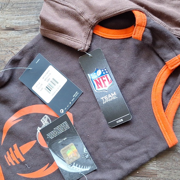 Nwt Nike Cleveland Browns Baby Onsie Lot (2) 0 To 6 M - Picture 6 of 7